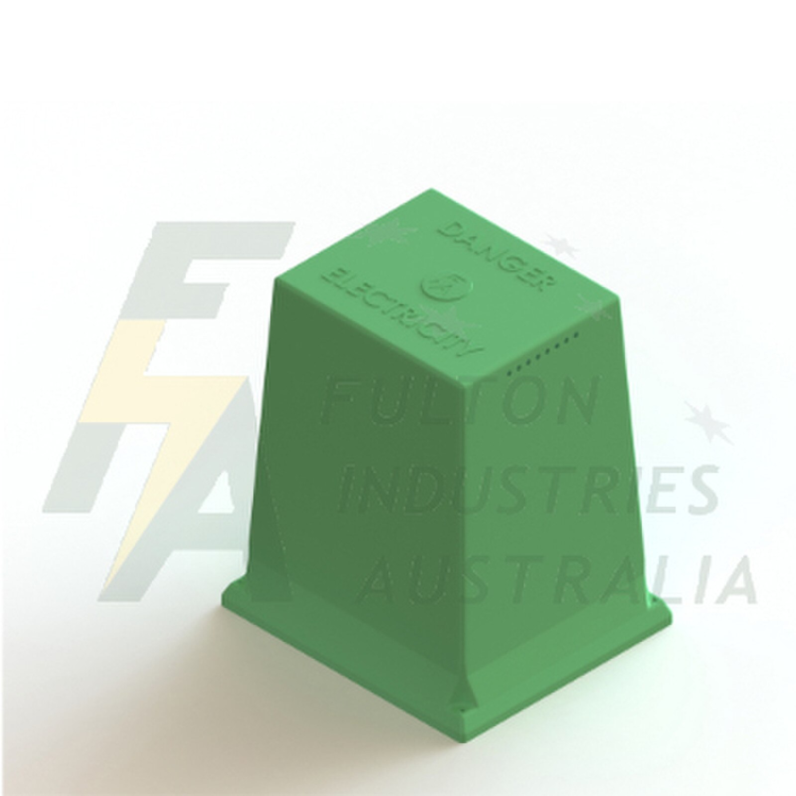 FPB12VG green fibreglass electrical vented pillar